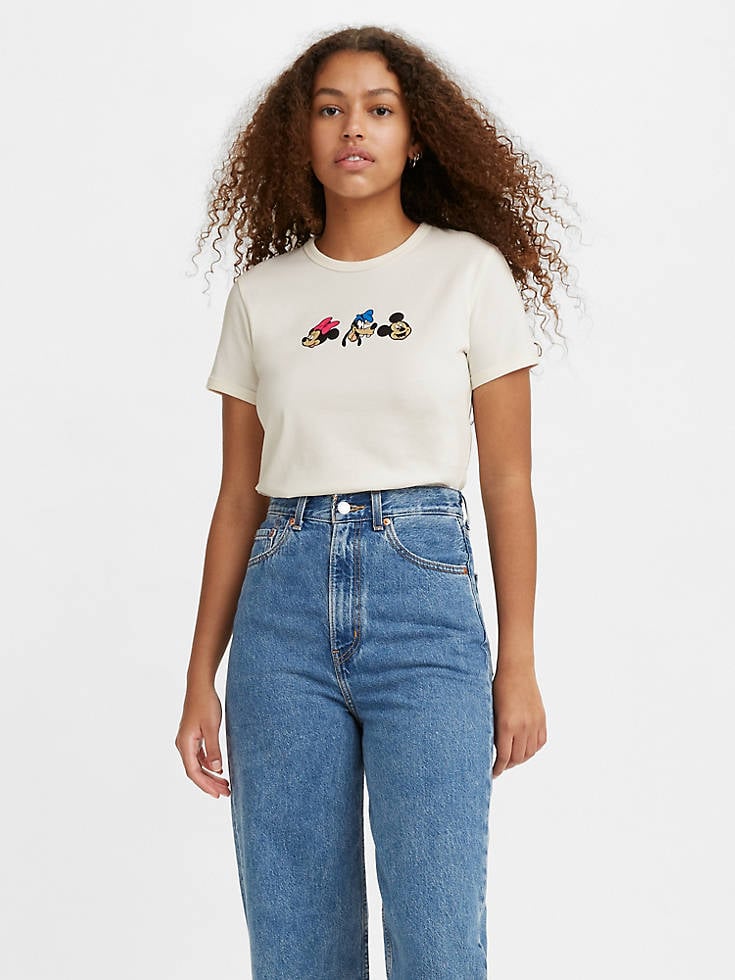 Levi's x Disney Wave White T-Shirt | 10 Fun Pieces From the New Levi's x  Disney Collection We Need ASAP | POPSUGAR Fashion Photo 7