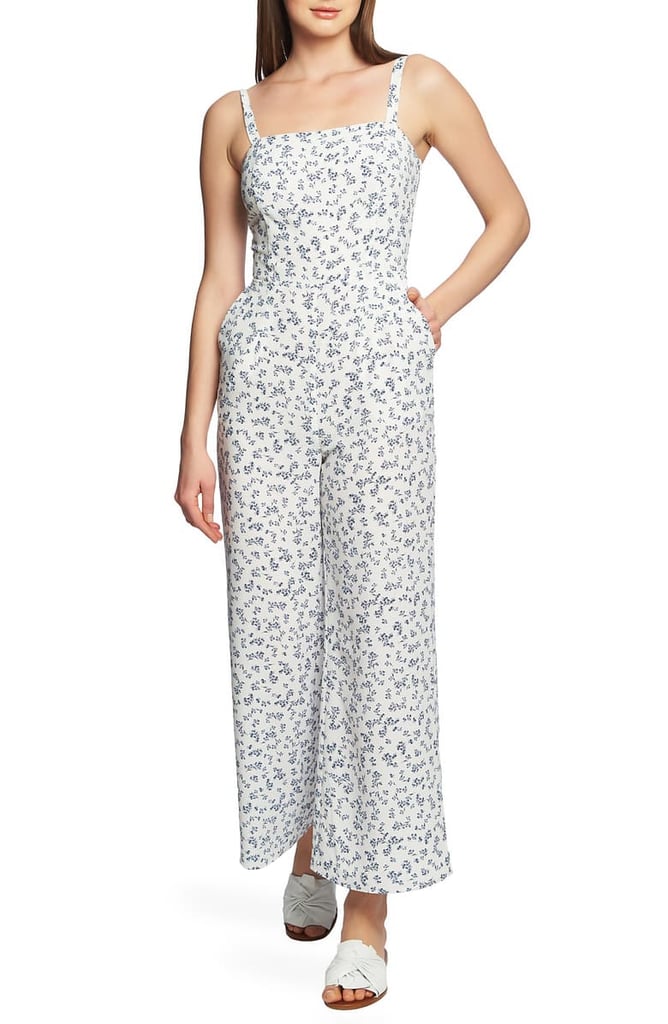1.State Afternoon Bouquet Back Tie Jumpsuit