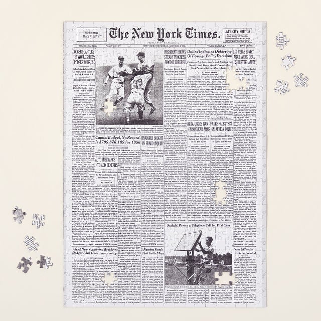 For the Ultimate Challenge: New York Times Custom Front Page Puzzle