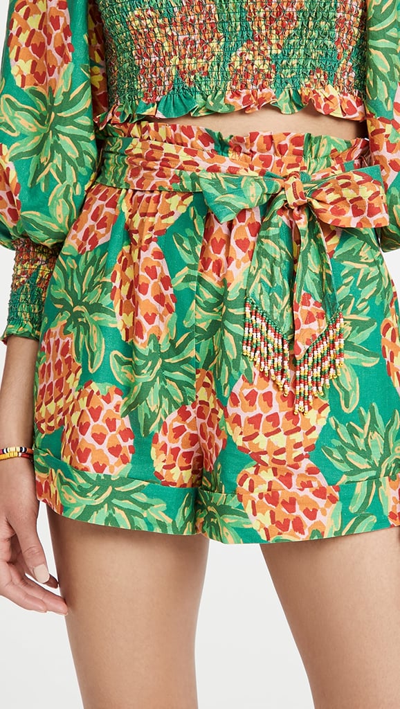FARM Rio Pineapple Galore Paper Bag Shorts