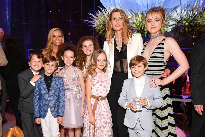 Iain Armitage, Cameron Crovetti, Reese Witherspoon, Chloe Coleman, Darby Camp, Ivy George, Laura Dern, Nicholas Crovetti, and Ka