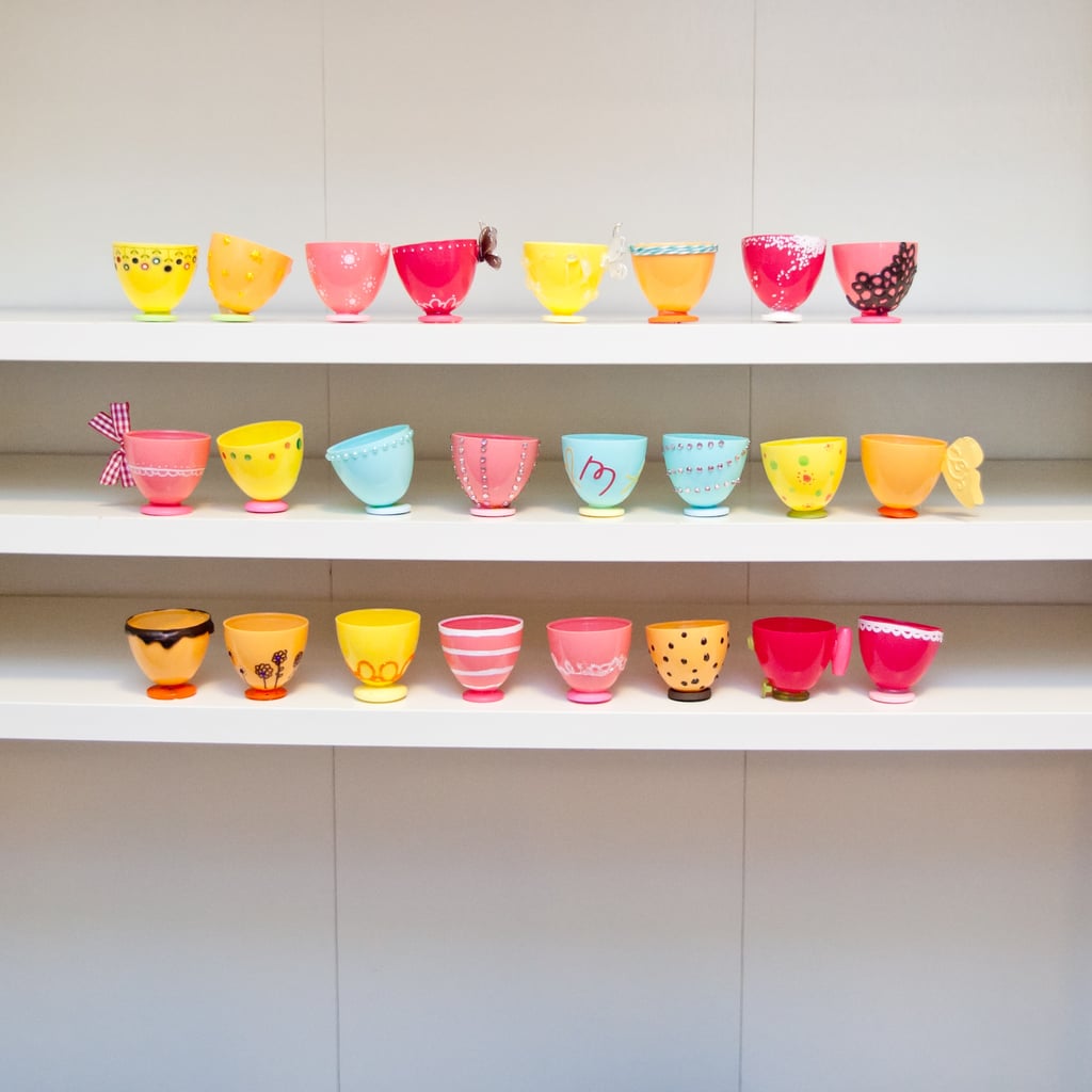 Plastic Easter Egg Teacups