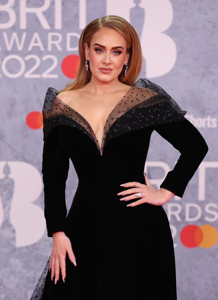 Adele Wearing a Diamond Ring at the 2022 Brit Awards
