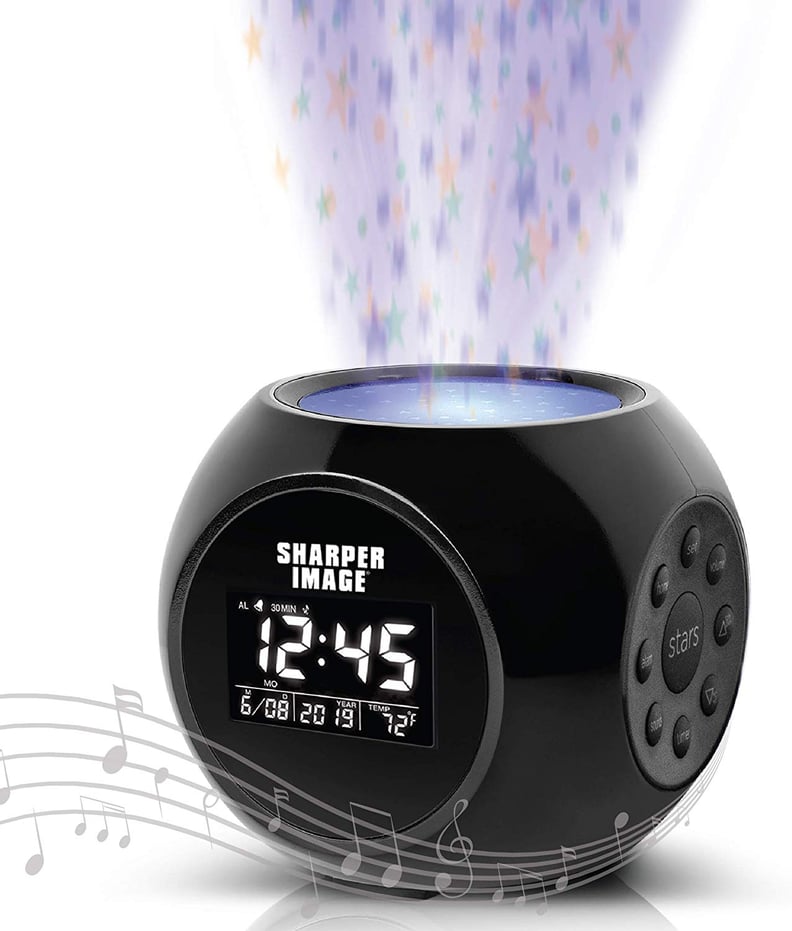 Shaper Image Sound Machine Alarm Clock with Stars Projection