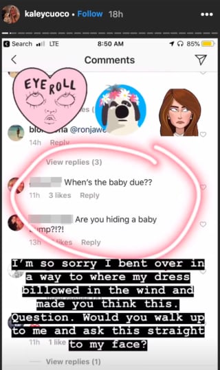 Kaley's Instagram Story