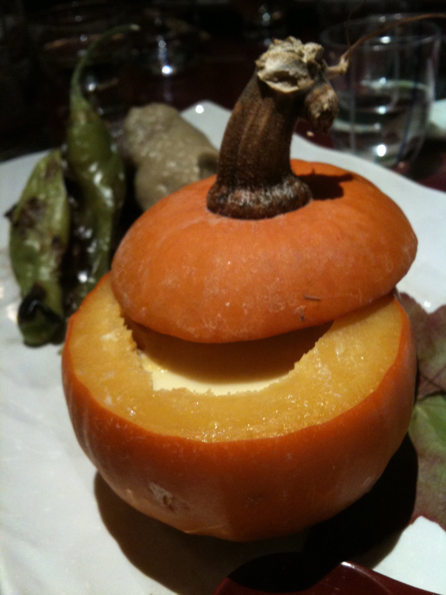 Pumpkin served with Miso Marinated Beef
