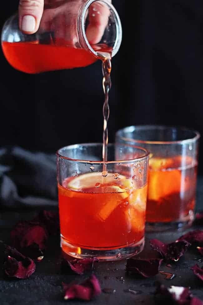 Rose + Rosé Bourbon Cocktail