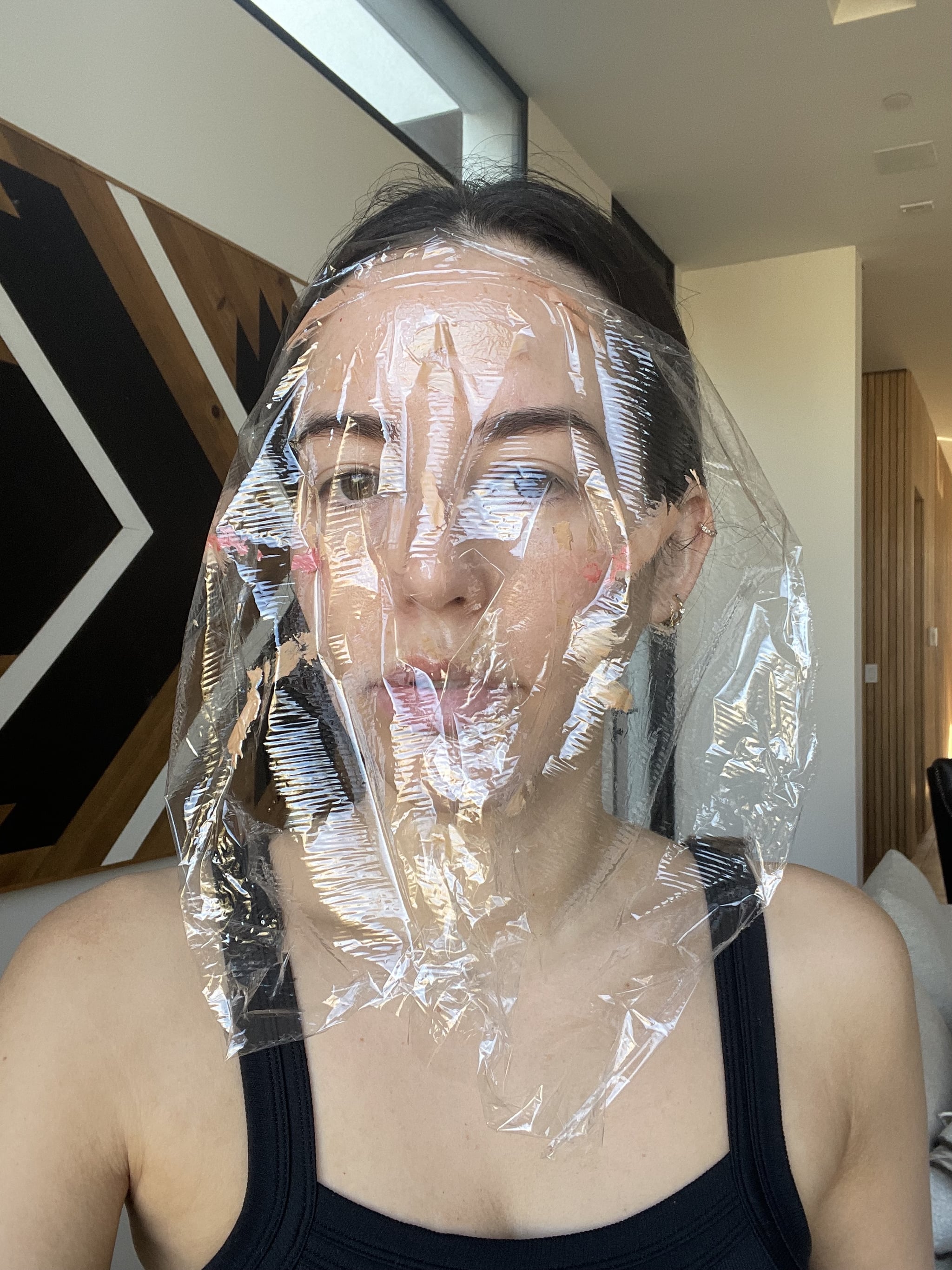 TikTok Cling Film Makeup Hack