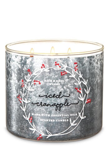 Bath & Body Works Iced Cranapple 3-Wick Candle