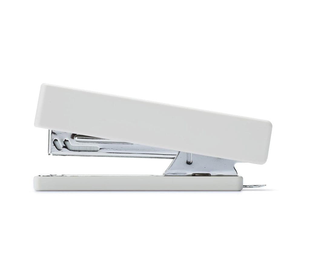 Muji Stapler ($4)
I hope to customize this stapler by bedazzling it with rhinestones, per the recent trend of doing so for everything from your coffee cup to your face mask.