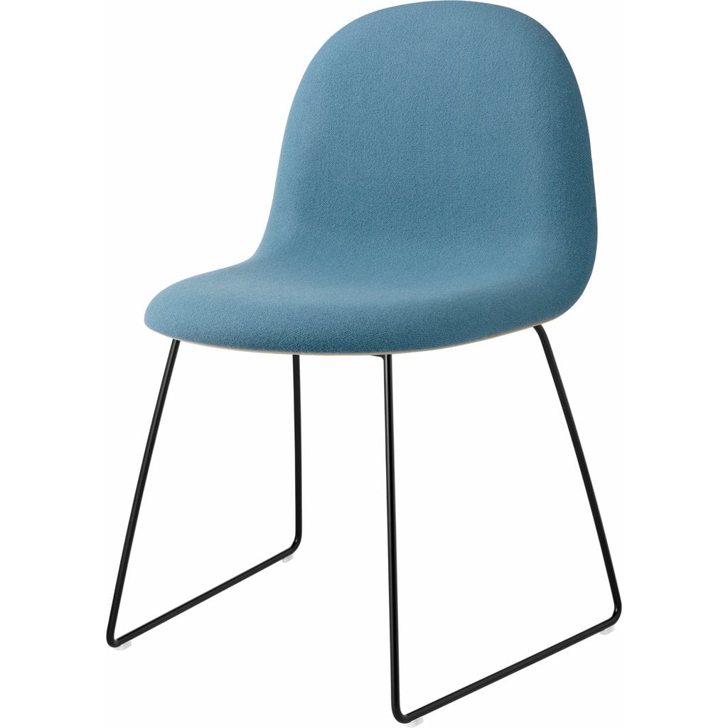 Gubi 3D Chair Upholstered - Stackable Sled Base