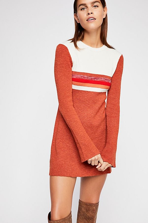 Free People Colourblock Swit Mini Dress