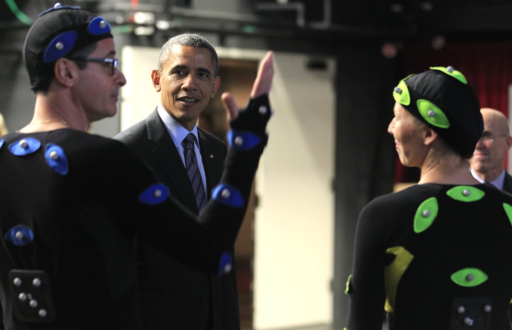 Learning about animation at DreamWorks in 2013.