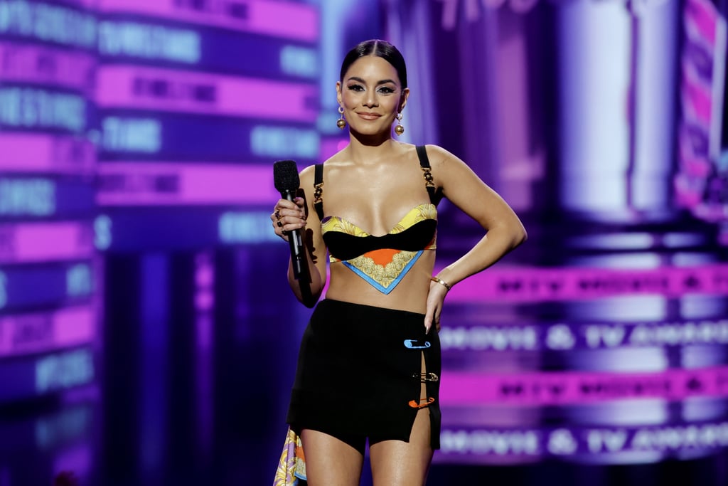 Vanessa Hudgens in Versace at the MTV Movie and TV Awards