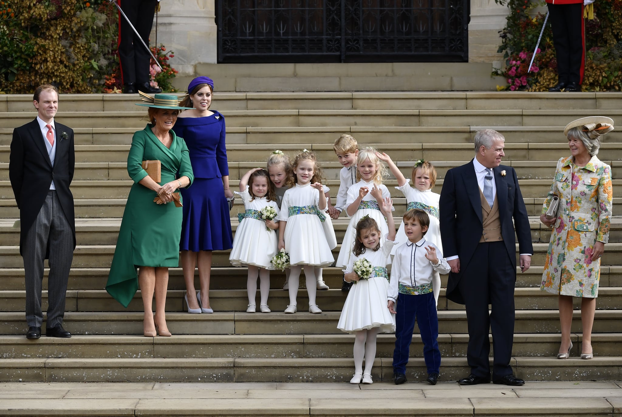 Prince Andrew And Sarah Ferguson At Eugenie S Wedding Popsugar Celebrity