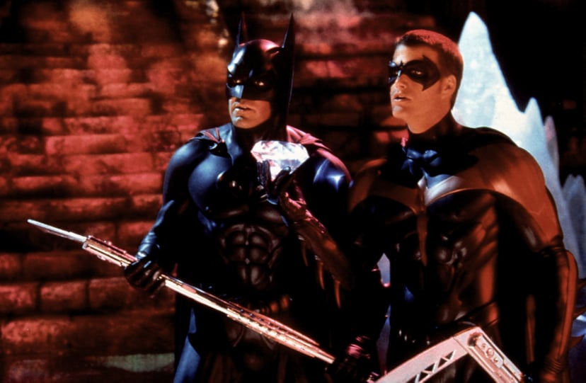 BATMAN AND ROBIN, George Clooney, Chris O'Donnell, 1997.