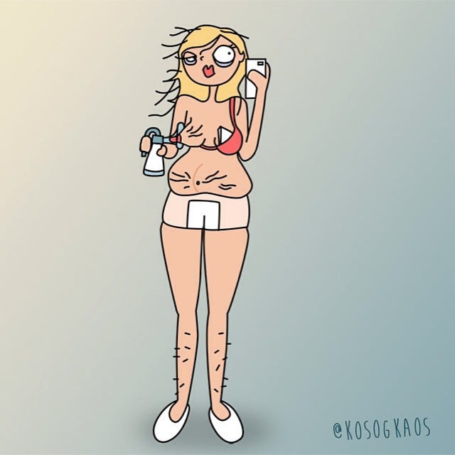 Funny Illustrations of Pregnancy Struggles