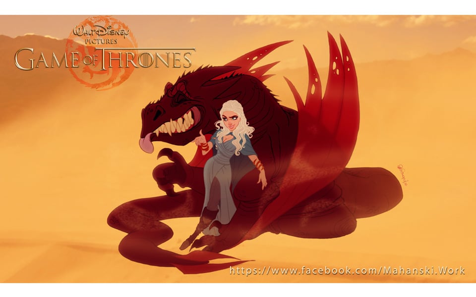 Daenerys as a Disney Princess