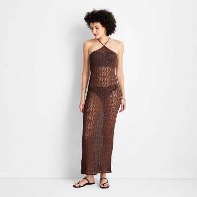 Future Collective with Jeneé Naylor Open Stitch Ankle Length Dress