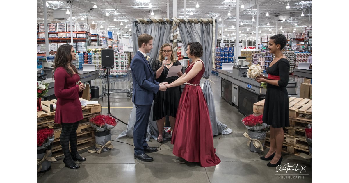 Couple Gets Married At Costco 2018 Popsugar Love And Sex Photo 6