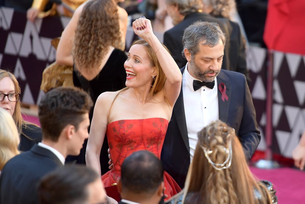 Pictured: Leslie Mann and Judd Apatow