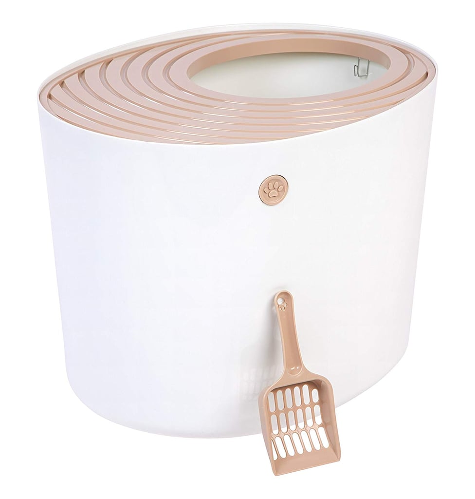 Iris Top Entry Cat Litter Box ($40)
Litter tracking is a frustrating issue that can plague any cat owner. The top-entry, enclosed design of this litter box, however, cuts back on it resulting in less spraying and spilling and even offering a degree of privacy for your cat around other pets. You'll say goodbye to sweeping tracked litter twice a day.