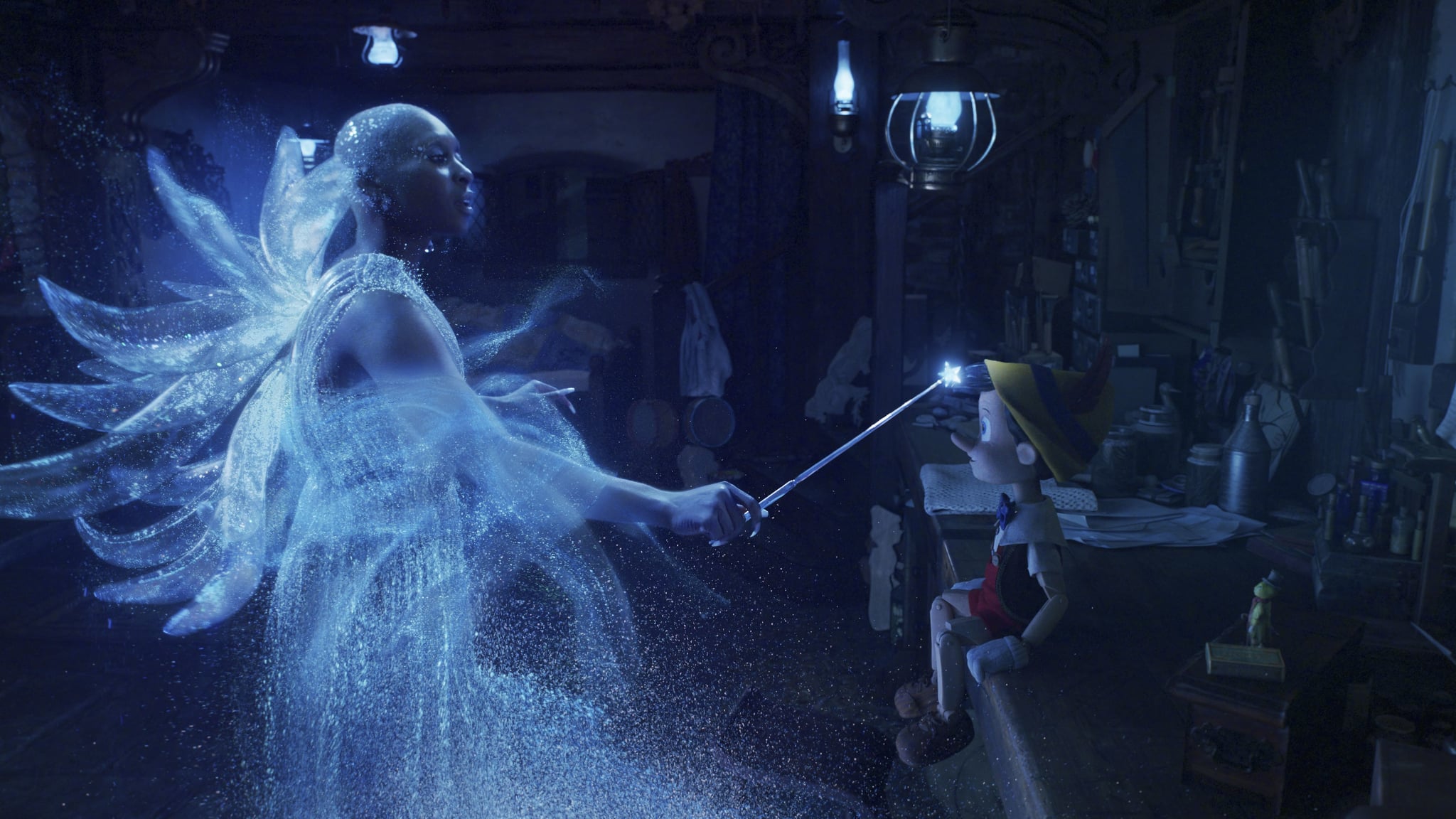 Cynthia Erivo as the Blue Fairy in Disney's Pinocchio.