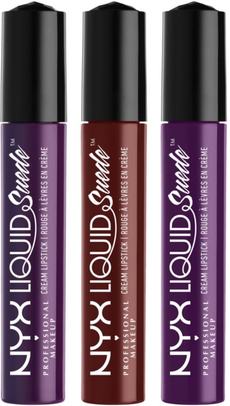 NYX Liquid Suede Cream Lipstick Set in Subversive Socialite, Covet, Temptress