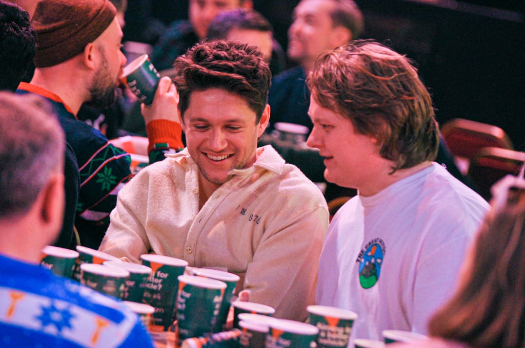 December 2022: Lewis Capaldi and Niall Horan Attend the Cazoo World Darts Championship