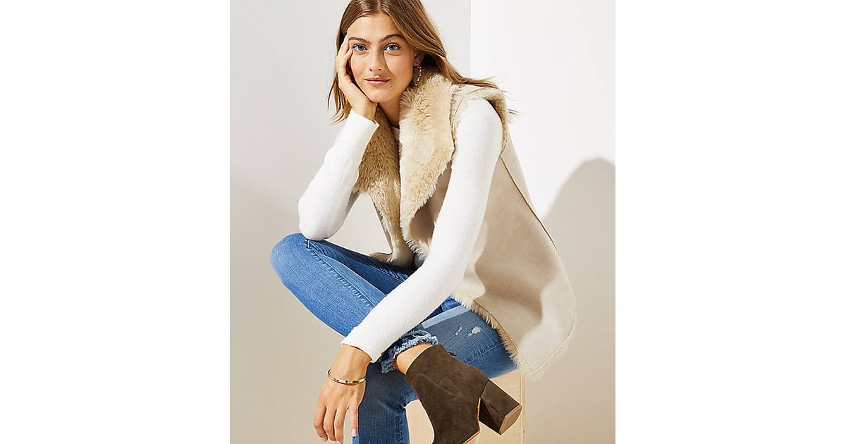 Loft Faux Fur Lined Vest Behold The Cute and Cosy Clothes We re