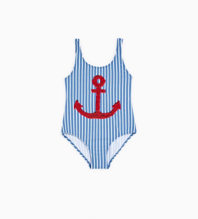 Zara Sequin Anchor Swimsuit