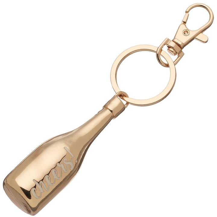 Lauren Conrad Cheers Champagne Bottle Key Chain