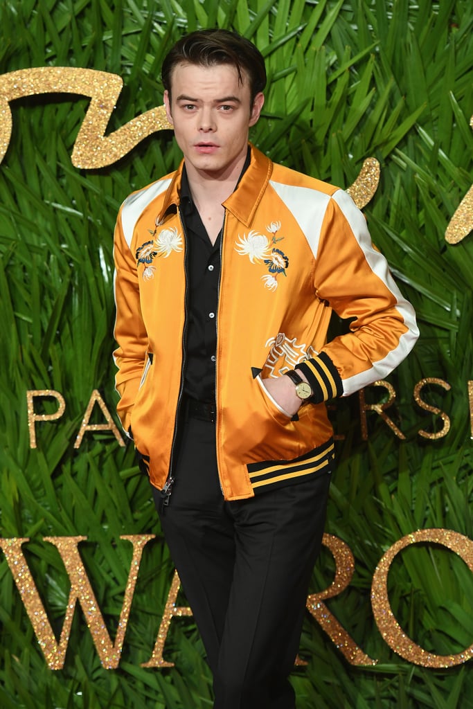 Charlie Heaton and Natalia Dyer at the 2017 Fashion Awards