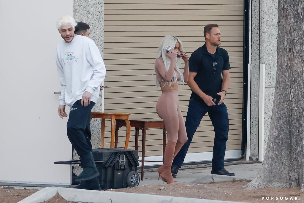 Pete Davidson and Kim Kardashian's Matching Blond Looks