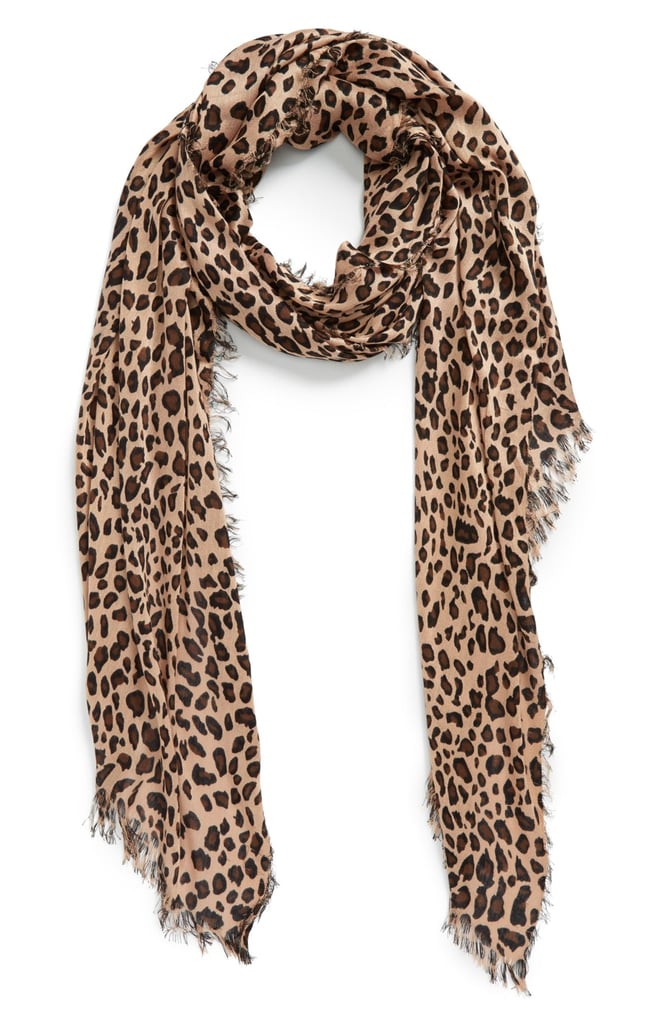 Sole Society Leopard Print Scarf