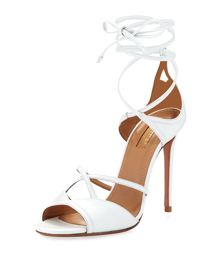 Aquazzura Crisscross Leather Sandal