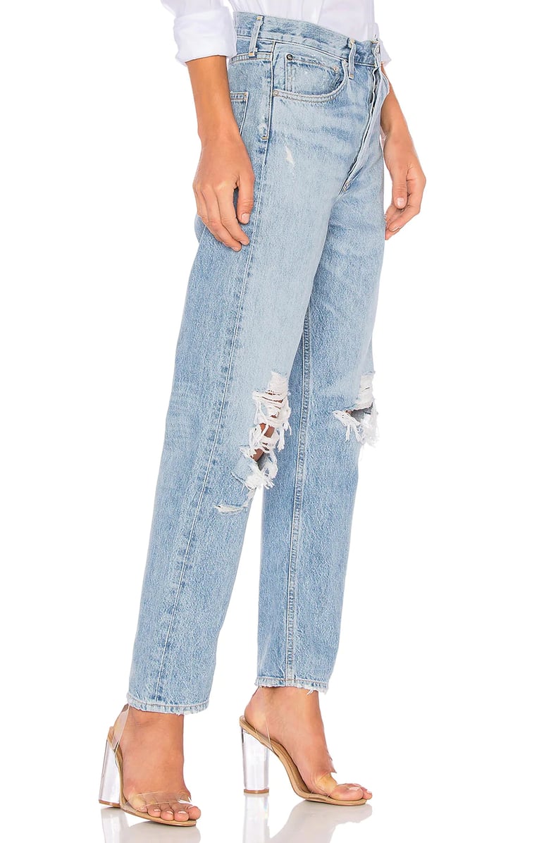Shop Simone Biles's Agolde 90s Mid Rise Loose Fit Jeans
