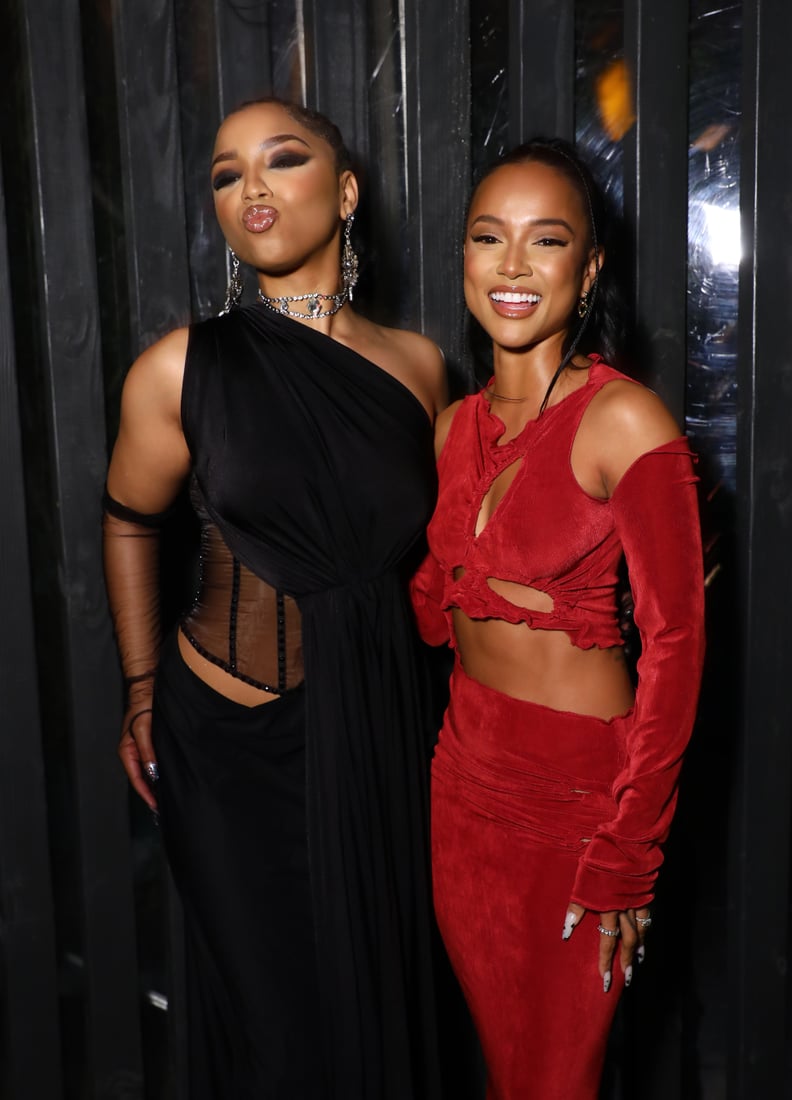 Chloë and Karrueche Tran at The Hollywood Reporter Oscar Nominees Night