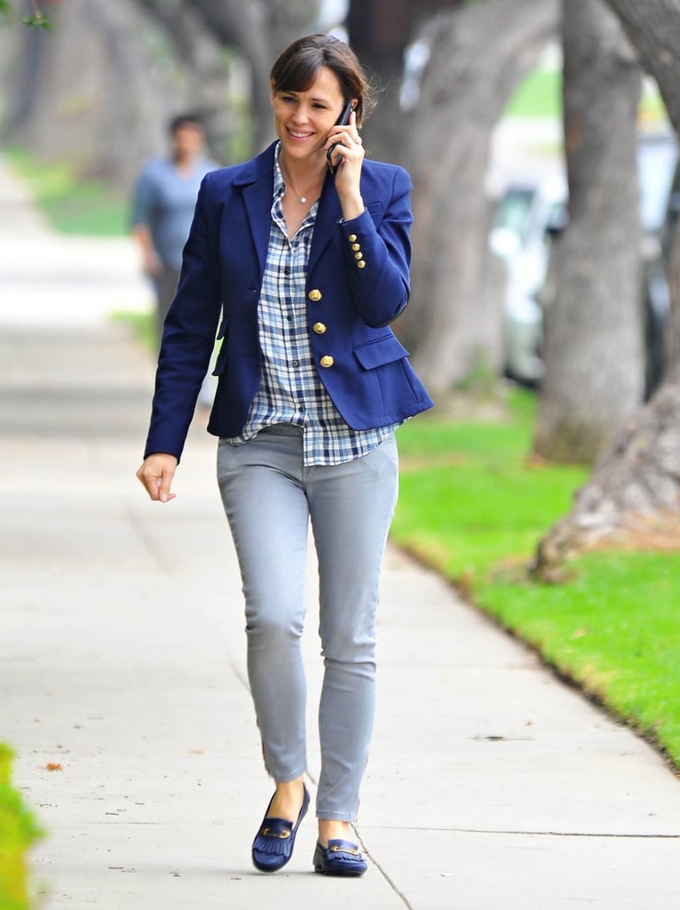Jennifer Garner chatted on her cell phone while out in LA on Tuesday.