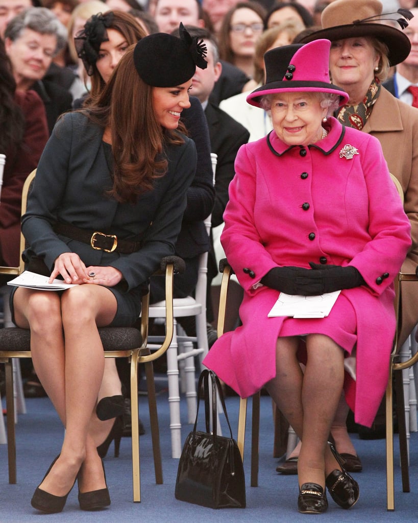 Kate Laughing With Queen Elizabeth 2012