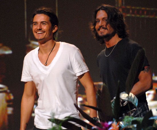 Pirates Of The Caribbean Costars Orlando Bloom And Johnny Depp A Look Back At The Best Of The Teen Choice Awards Popsugar Celebrity Photo 81