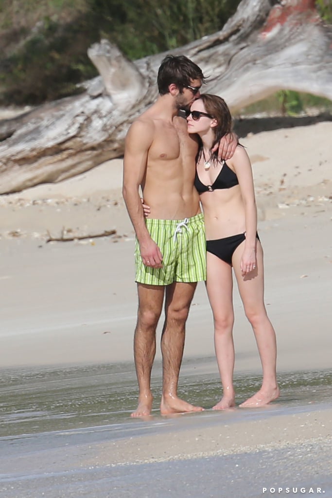 Emma Watson in a Bikini With Boyfriend Matthew Janney