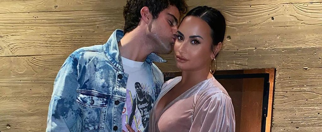 Demi Lovato Wears Pink Velvet Dress For Date With Max Ehrich