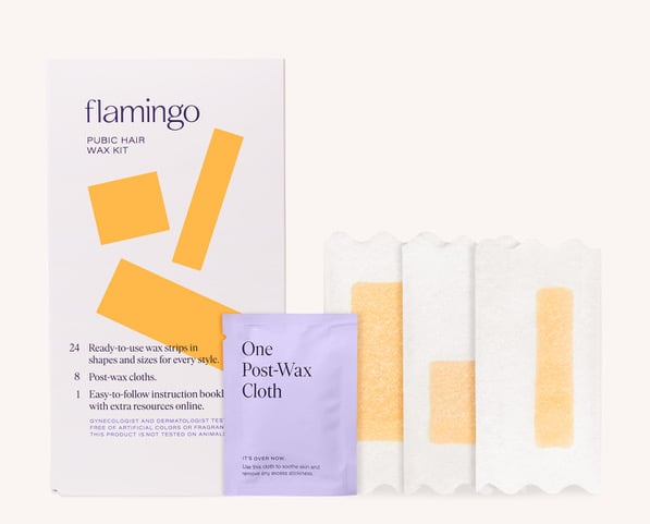 Flamingo Pubic Hair Wax Kit