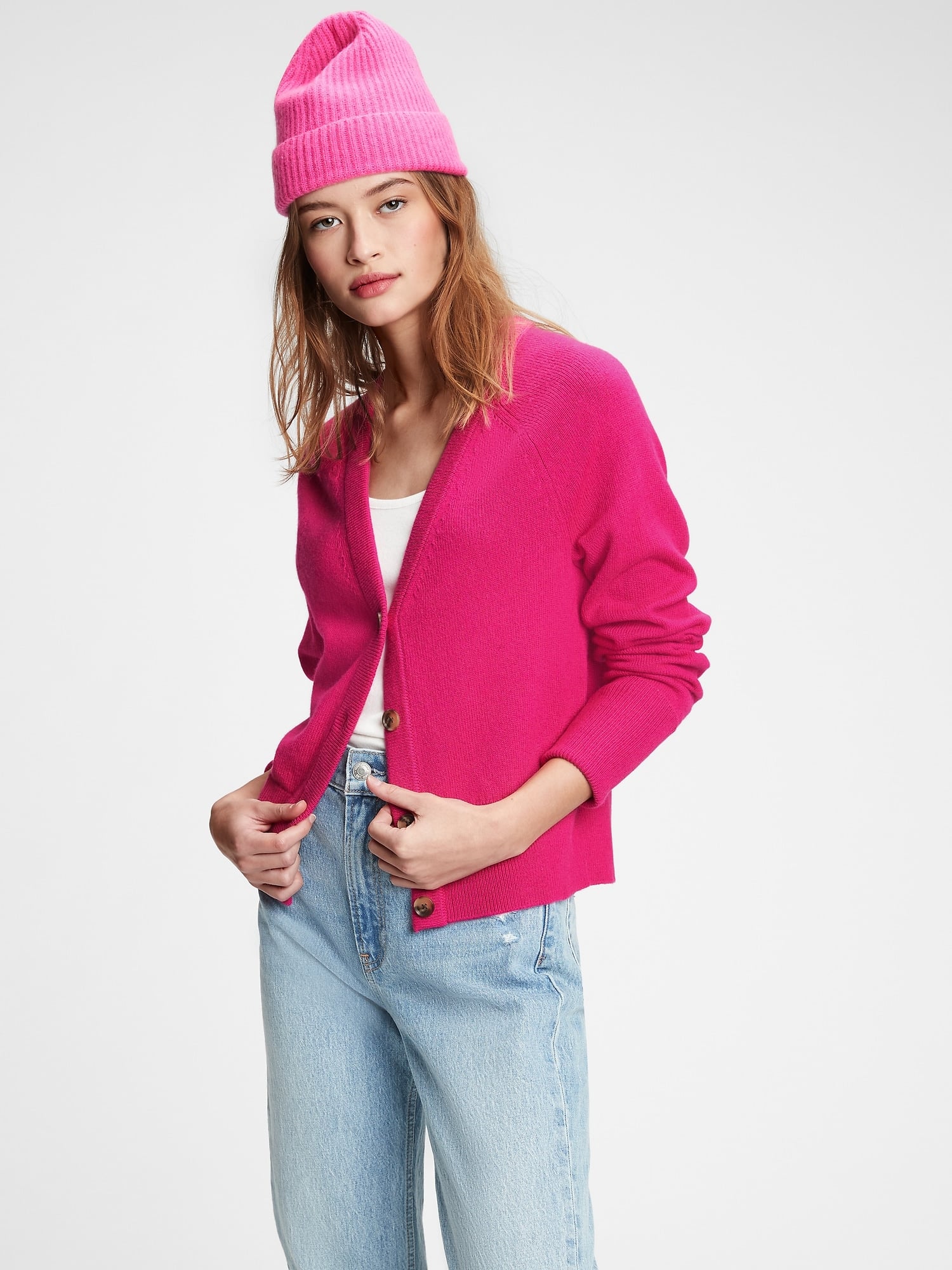 Gap v top neck cardigan
