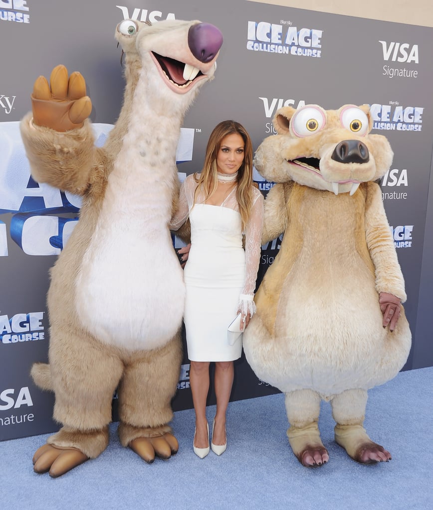 Jennifer Lopez's White Dress at the Ice Age Premiere 2016
