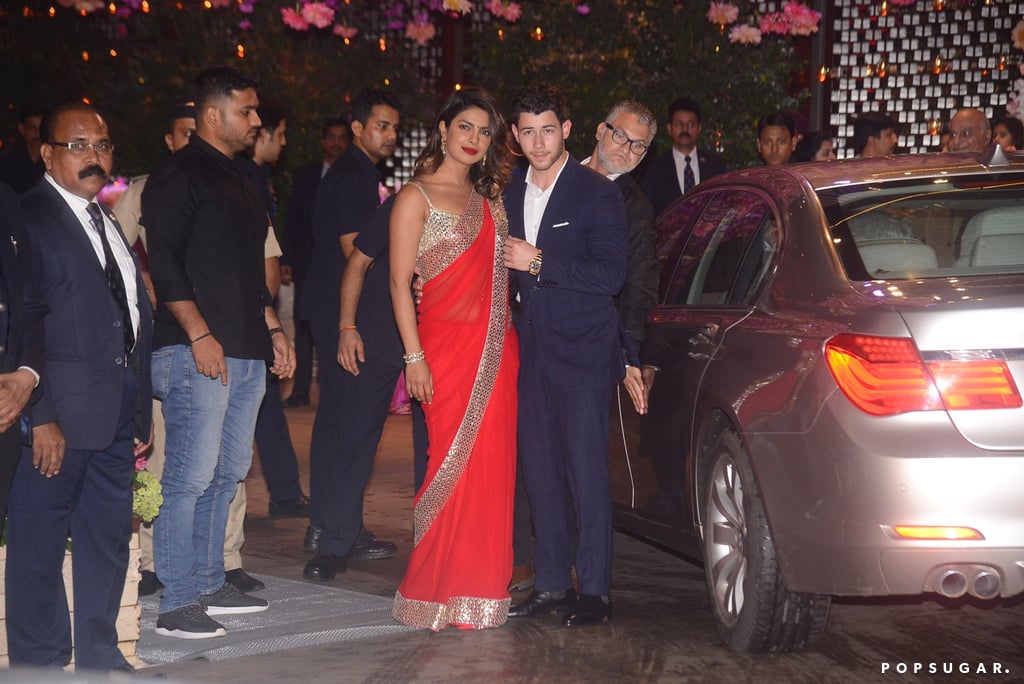 Nick Jonas and Priyanka Chopra at a Party in India June 2018