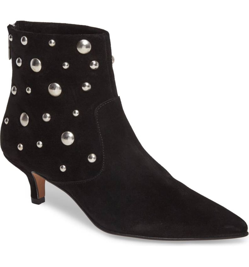 Topshop Ascot Studded Pointy Toe Bootie