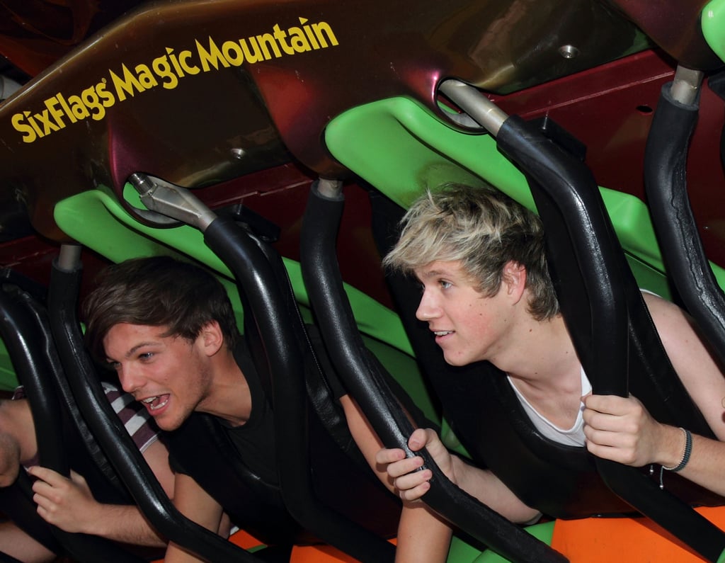 Louis Tomlinson and Niall Horan at Six Flags Magic Mountain in 2012