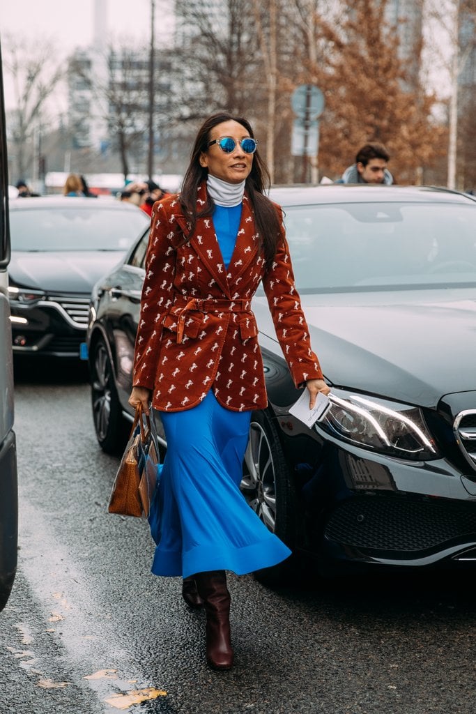 Make A Summer Dress Winter Appropriate By Pairing It With A